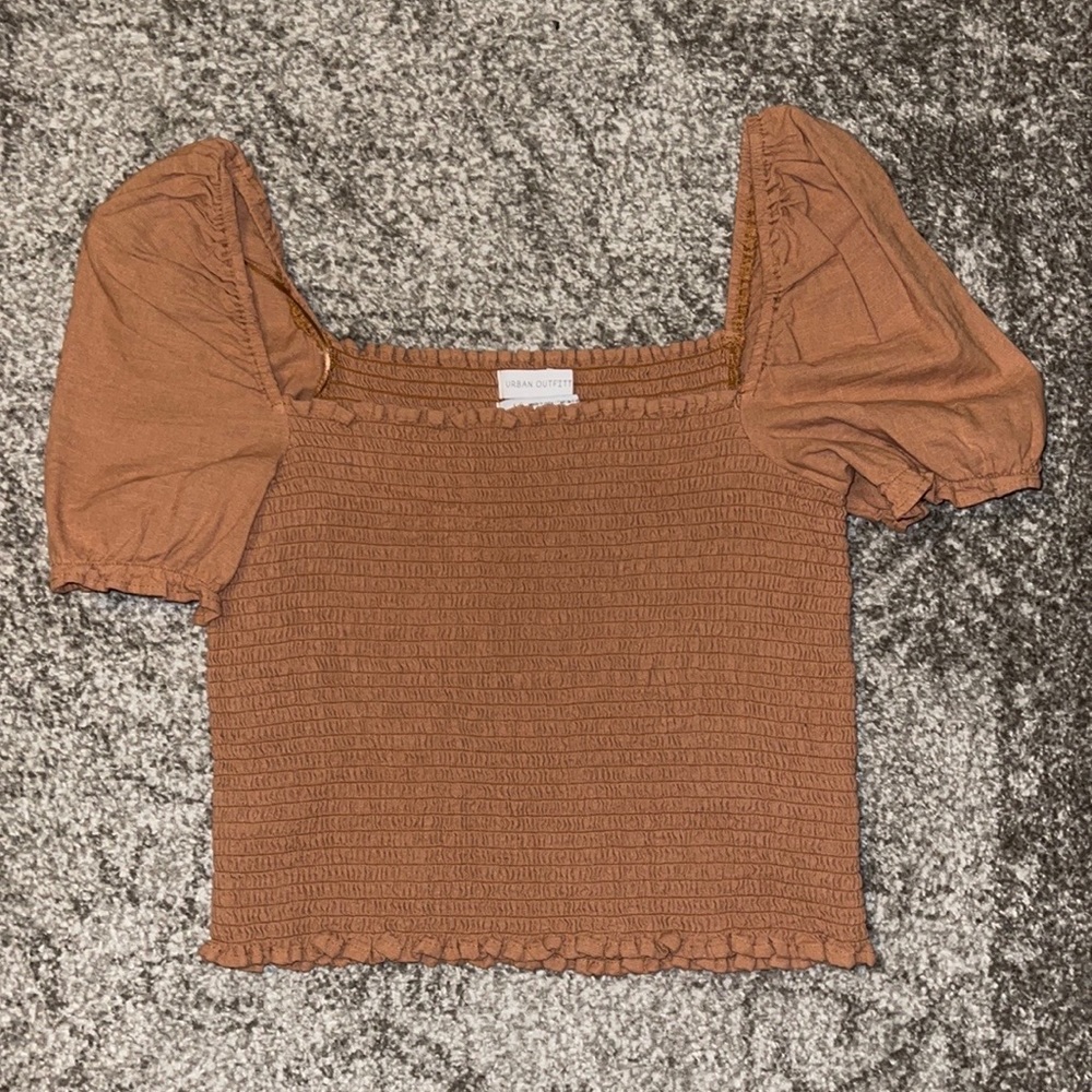 Urban smocked square neck top